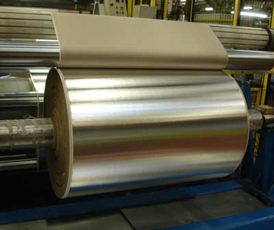 Aluminio AlFiPa laminado con material de aislamiento.